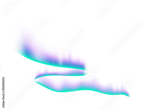 Abstract Northern Lights Aurora Borealis Vector Background