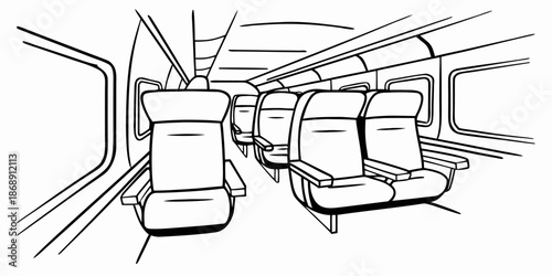 Futuristic High-Speed Train Interior 2026