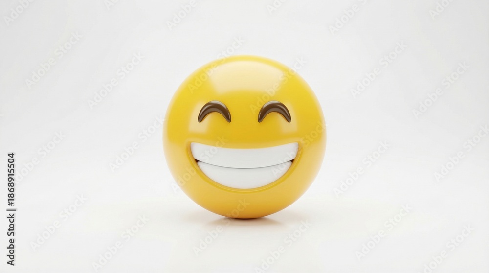 Fototapeta premium smiley face on white background