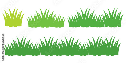 green grass illustration, sustainable grass nature, grass design in flat style	