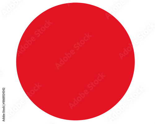 Círculo vermelho vibrante e sólido, ideal para elementos gráficos e design, com fundo transparente para fácil aplicação em diversos projetos digitais.