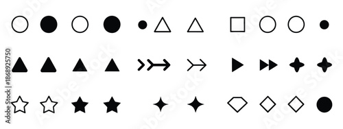 Flèche Bullet List for PowerPoint Presentation, Bullet Point Collection Featuring Arrow Icons, Vector Illustration for Slides