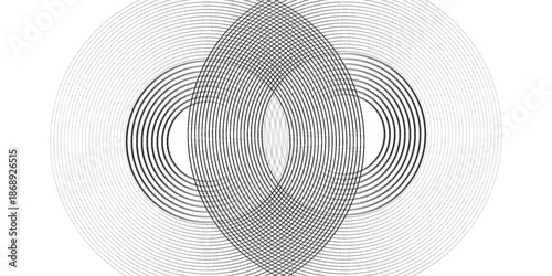 Black mascara circular texture, brush stroke isolated on white background. vector eps10