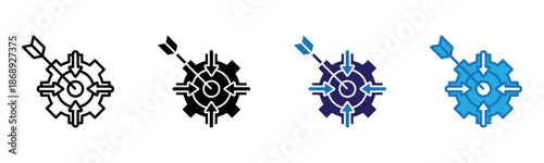 Specific Icon Multi Style Vector Illustration