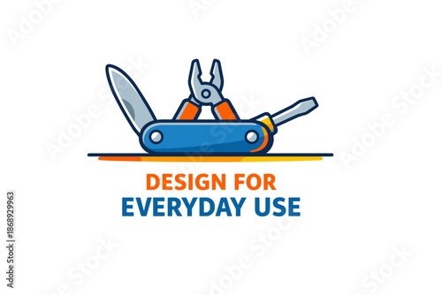 Multifunctional pocket knife design for everyday use