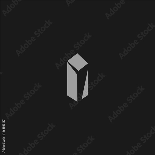 Geometric abstract monolith logo symbolizing strength and timeless form.