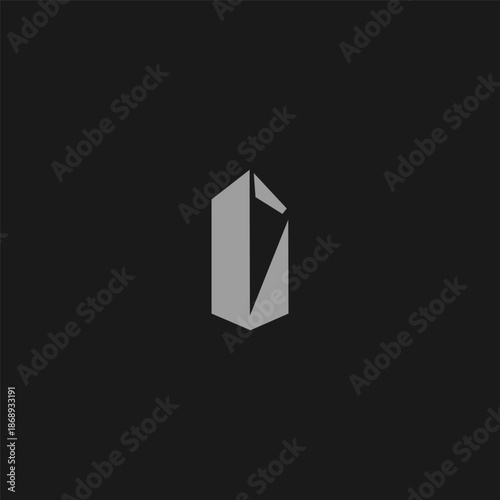 Geometric abstract monolith logo symbolizing strength and timeless form.