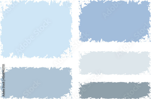winter colors palette splash abstract banners brush strokes