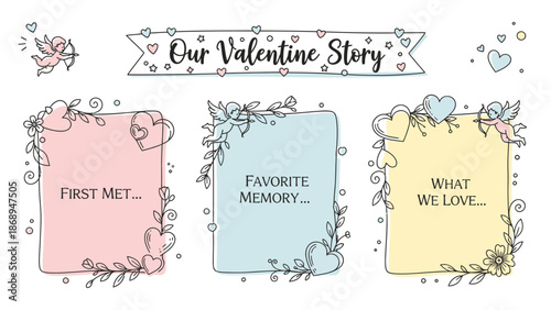 Love, Memories, Hearts, Cute Illustrations