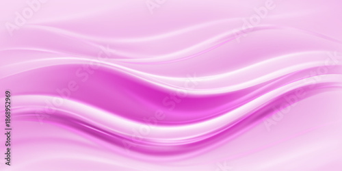 Smooth, flowing, pastel pink abstract background with wavy patterns and soft, shiny texture.