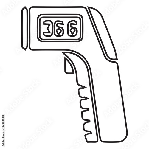 Digital Thermometer Outline