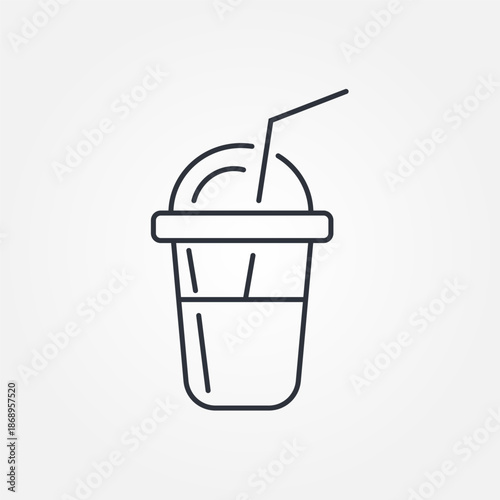 Takeaway coffee icon in flat style. Simple takeaway coffee cup vector. Coffee cup flat vector illustration