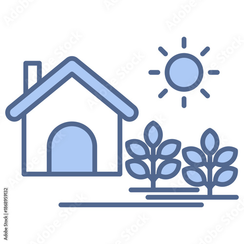 Rural  blue style icon