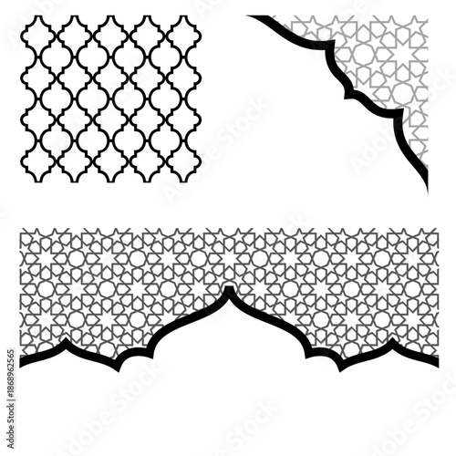 A set of arabic ornament 
