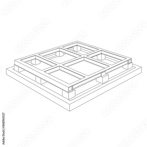 Euro pallet wooden pallet shipping pallet.