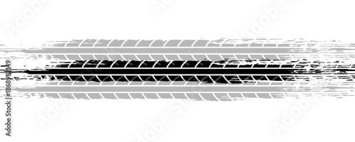 Vector Print Textured Tire Track . Design Element . Car tread silhouette . Mud splash grunge texture,vector ilustrasion