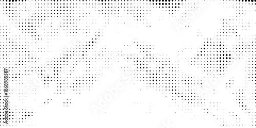 Black and white halftone dot texture with organic scattered pattern and large white space, perfect for minimalist and editorial design.