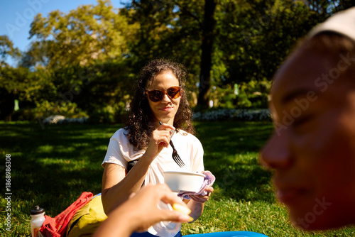 Women had a picnic day.