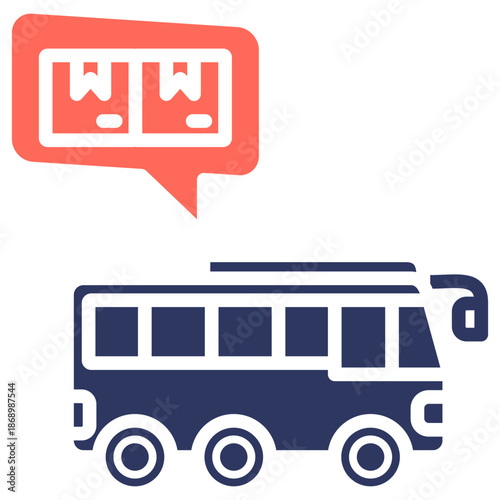 Cargo Transport glyph color icon