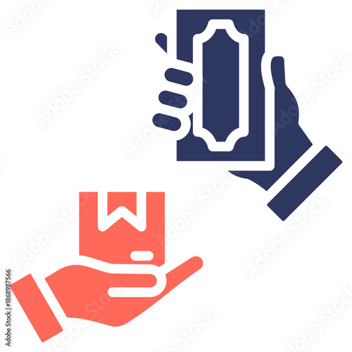 Cash On Delivery glyph color icon