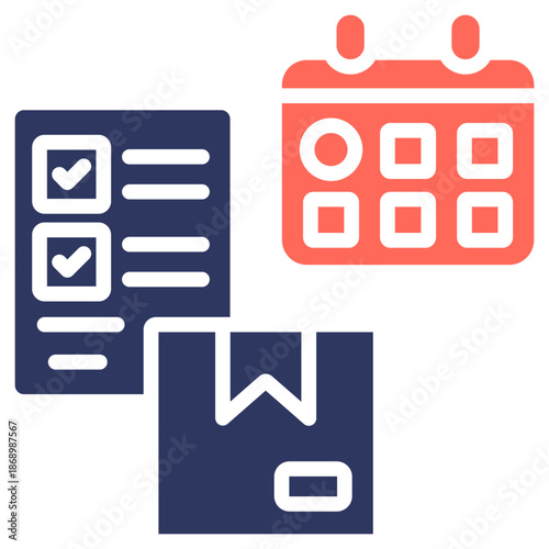 Delivery Package glyph color icon