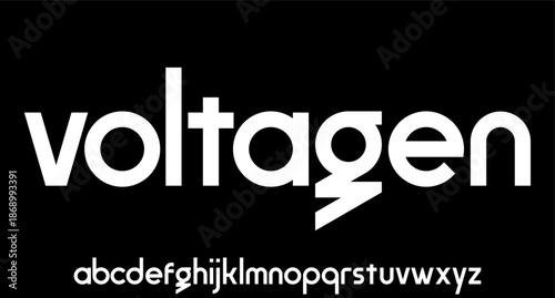 unique memorable editable sporty modern geometric font	
