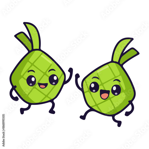 Cute Dancing Ketupat