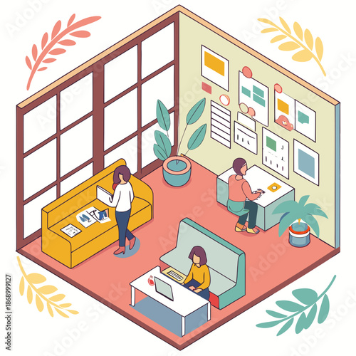 Vibrant Startup Office Environment for Innovation and Growth