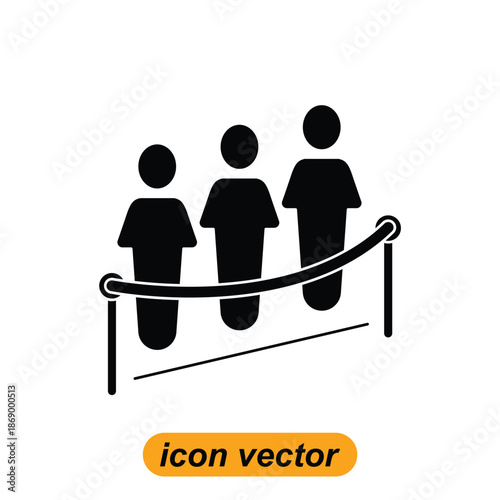 queue icons. Flat illustrations of queue vector icons for the web. Vector illustrations of company icons.
