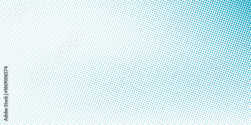 Dotted halftone gradient texture. Vanishing polka dot background. Repeating dots gradation pattern background. Black fading comic pop art overlay backdrop. Raster effect wallpaper. Vector halftone