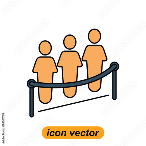 queue icons. Flat illustrations of queue vector icons for the web. Vector illustrations of company icons.
