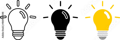 Light Bulb idea icons