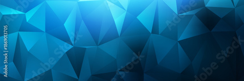 DARK BLUE vector blurry triangle background design. Geometric background in Origami style with gradient.