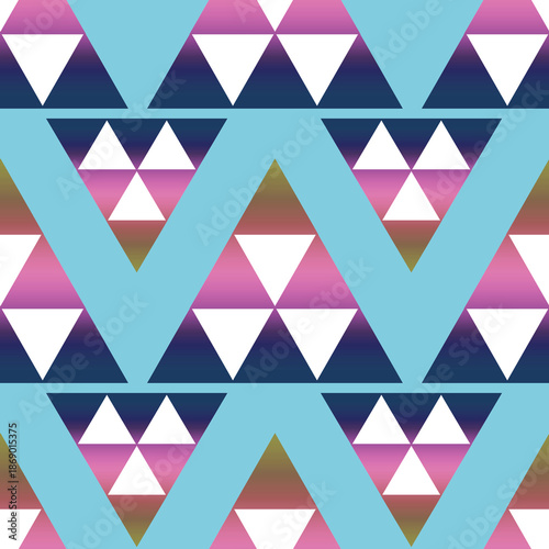 Multicolored geometric pattern shapes triangles 