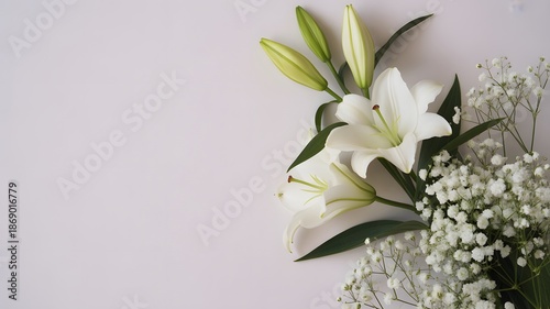 bouquet of white tulips