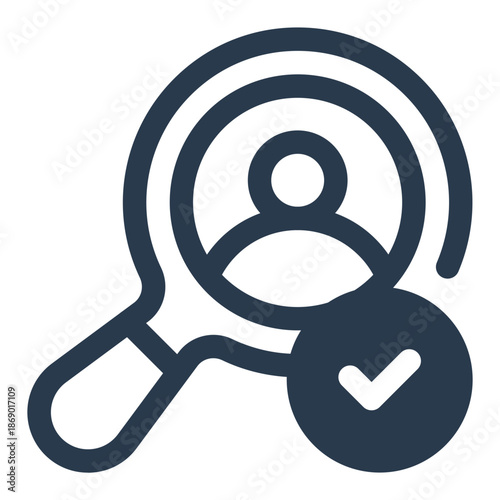 Recruitment and candidate screening Vector Icon