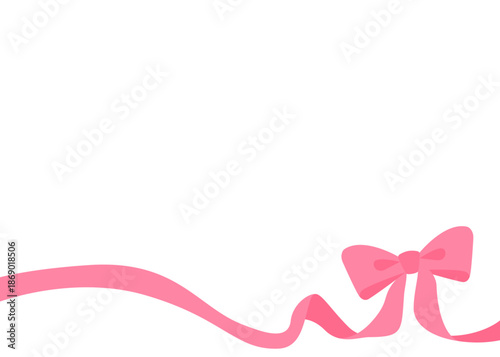 リボンのデコレーションフレーム、背景