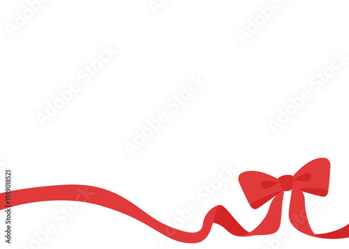 リボンのデコレーションフレーム、背景