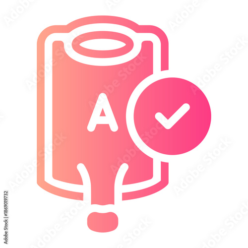 blood transfusion gradient icon