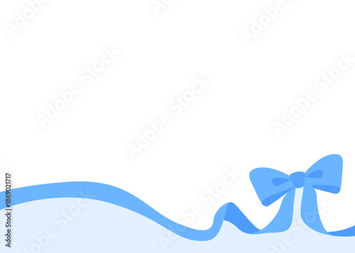 リボンのデコレーションフレーム、背景