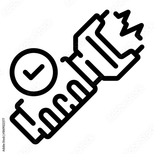 electroshock line icon