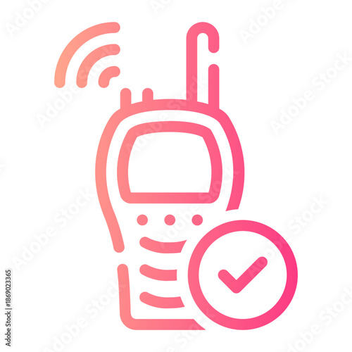 walkie talkie gradient icon