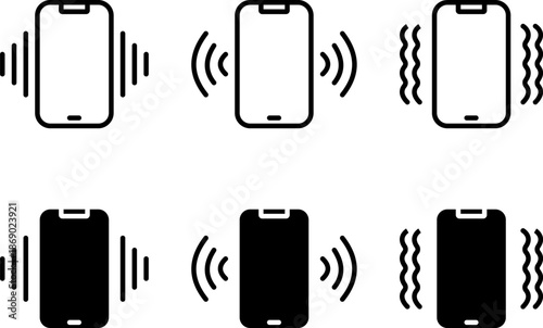 Phone Vibration icons