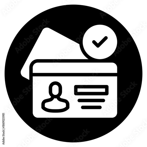 indentity glyph icon