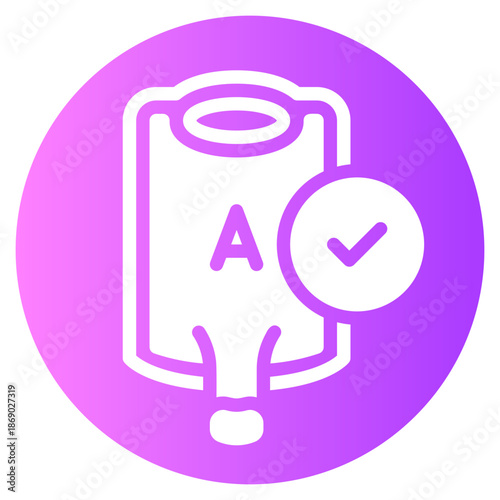 blood transfusion gradient icon
