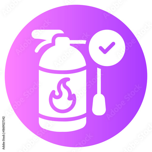 fire extinguisher gradient icon