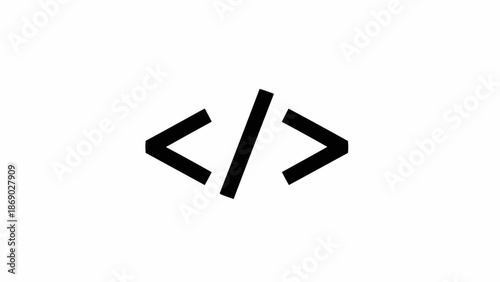 Code Symbol - A Visual Representation of Programming and Development.