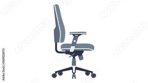 Modern ergonomic office chair with adjustable features and sleek design
