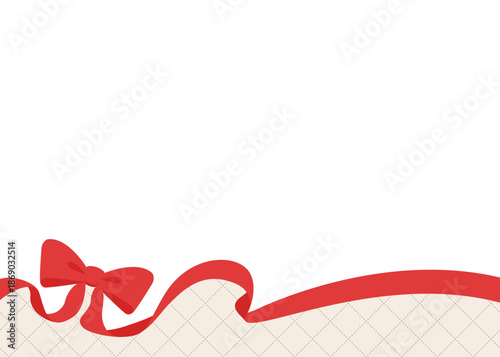 リボンのデコレーションフレーム、背景、斜め格子のパターン