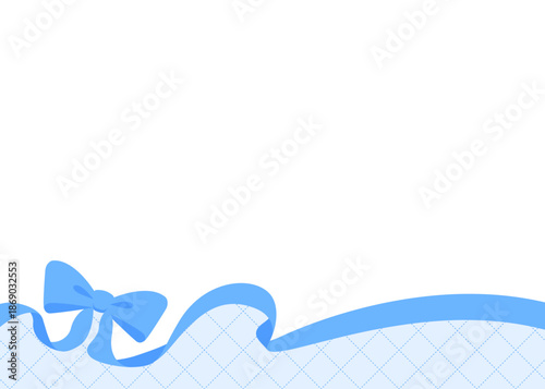 リボンのデコレーションフレーム、背景、斜め格子のパターン